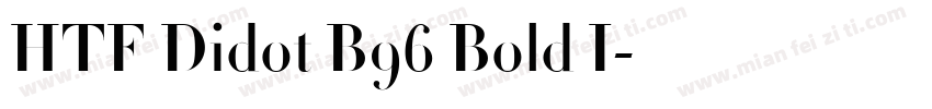 HTF Didot B96 Bold I字体转换